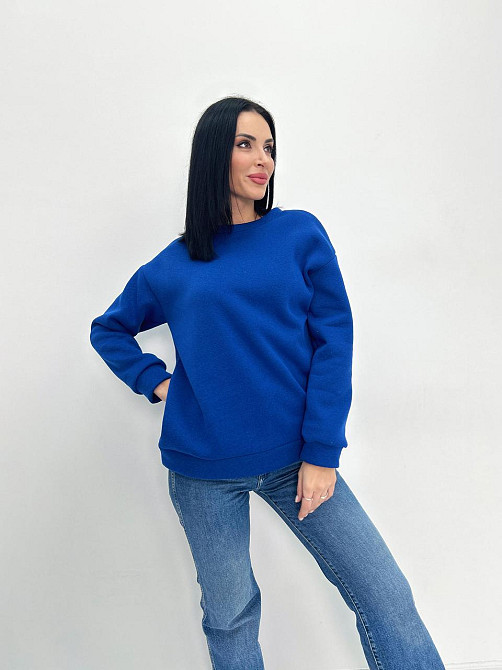 Жіночий теплий батник "Wear" Турція оптом | Норма і батал Електрик, 50-52 Київ - фото 1