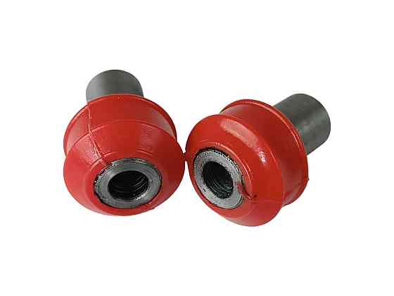 Сайлентблок наконечника рейки 2108, 2115 поліуретан червоний гранатка (к-кт 2 шт) внутрішнього Мукачево