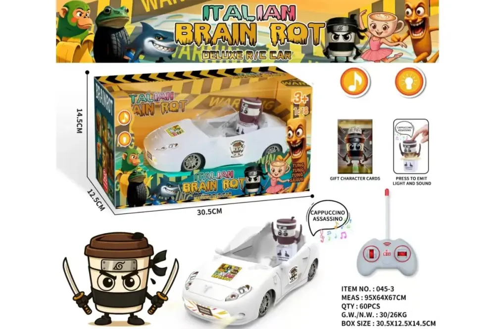 Радиоуправляемая машинка Italian Brain Rot - Deluxe R/C Car "Cappuccino Assassino" Коломыя - изображение 1