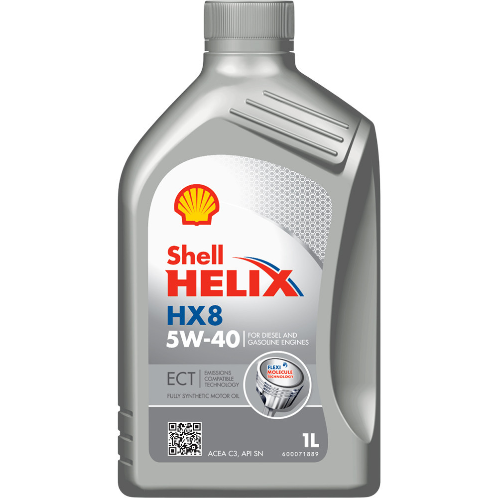 Shell Helix HX8 ECT 5W-40 (2025) — Преміум синтетична моторна олива 1л для дизельних та бензинових двигунів із DPF і каталітичними Ковель - фото 1