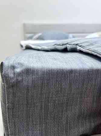 Ecotton Простирадло без резинки Ecotton Євро 220х240 см із сатину сірого кольору Коломия