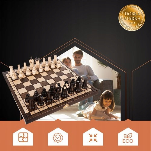 Дерев'яні королівські шахи з королівського граба 31x31 см Ruhhy (26038) Нововолинськ - фото 10