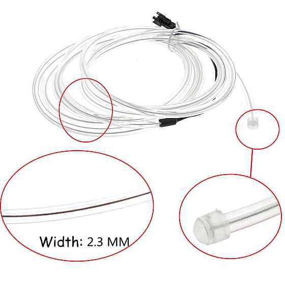 Светодиодная лента RESTEQ красная 5м LED неоновый провод с контроллером водонепроницаемый гирлянда для вечеринок Хэллоуина декора Киев