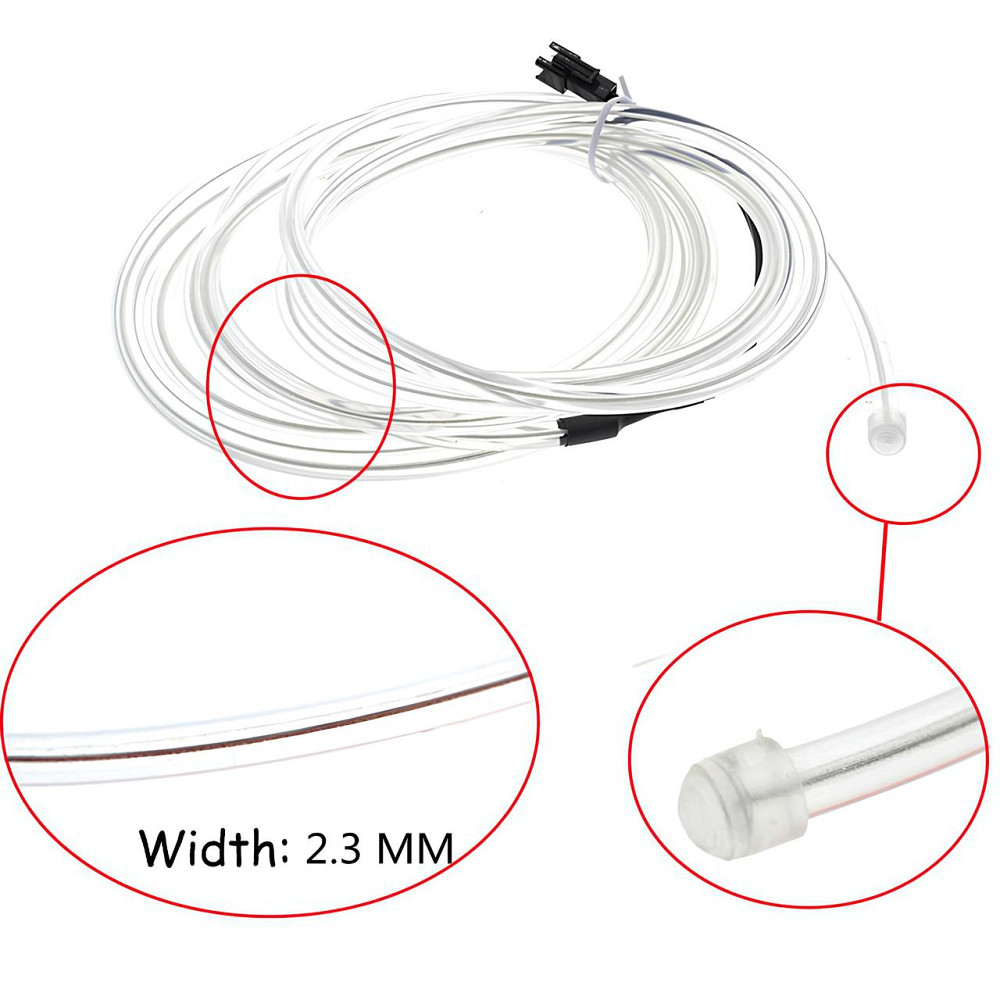 Светодиодная лента RESTEQ красная 5м LED неоновый провод с контроллером водонепроницаемый гирлянда для вечеринок Хэллоуина декора Киев - изображение 5