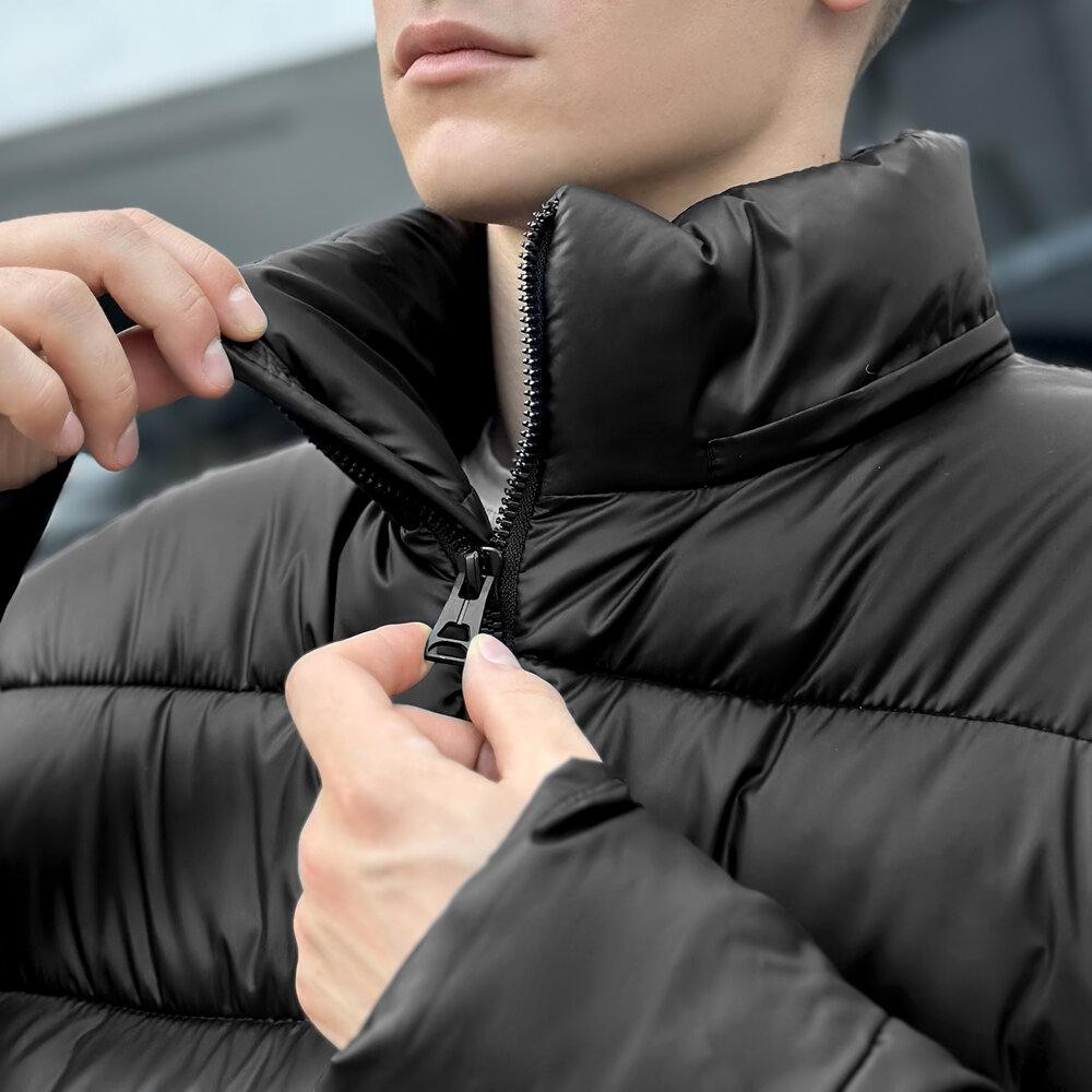 Мужская зимняя куртка черная Pobedov Snowfall Киев - изображение 6