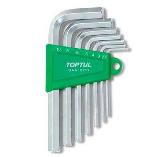 Набір шестигранних ключів Р-обр. TOPTUL 2,5-10мм 7ед. GAAL0701 Одеса