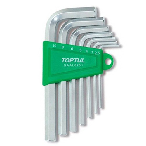 Набір шестигранних ключів Р-обр. TOPTUL 2,5-10мм 7ед. GAAL0701 Одеса - фото 1