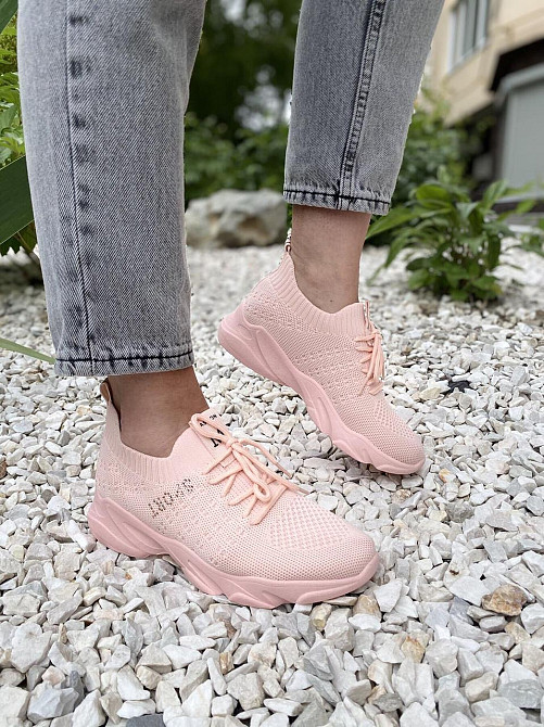 LB Сліпони жіночі LB 739-5 пудра (весна-літо, сітка) (4574) 36-41 Коломыя - изображение 2