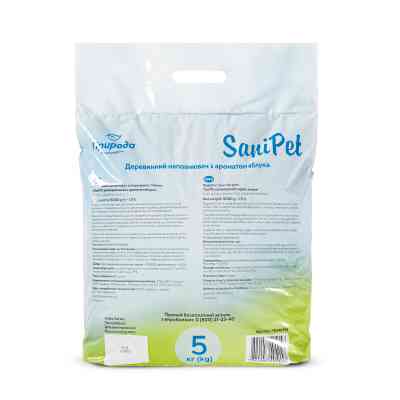 Наповнювач для туалету Природа Sani Pet універсальний деревний (яблуко) 5 кг (4823082407941) Вінниця