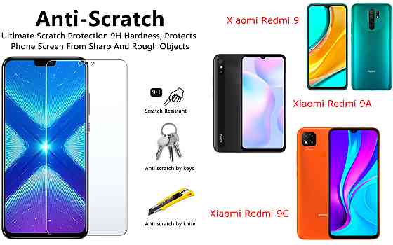 Защитное стекло NeoGlass для Xiaomi Redmi 9, 9A, 9C – ультрапрозрачное и устойчивое Киев