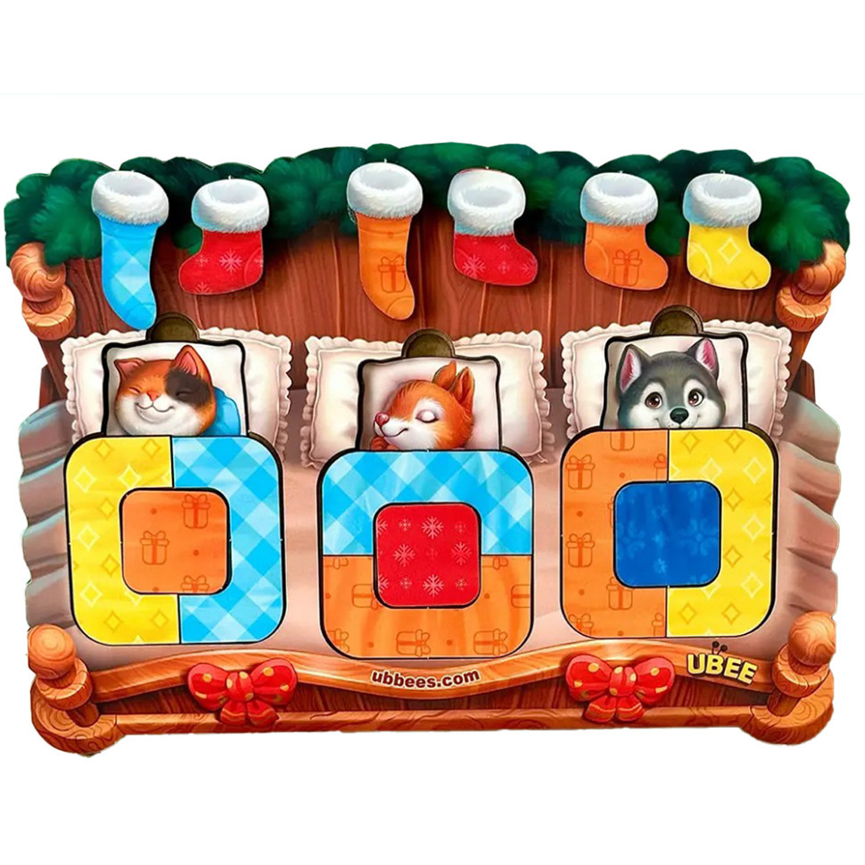 Дерев'яний сортер "Тварини в ліжечку" PSD302 (ПСД302) Вінниця - фото 1