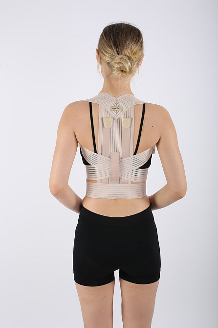 Корректор осанки для грудного отдела позвоночника, Бандаж для спины с ребрами жесткости, Размер XL Каменец-Подольский - изображение 6