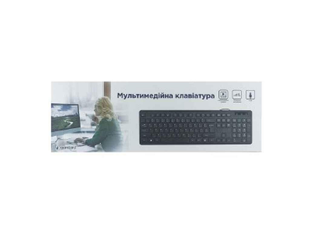 Клавиатура проводная KB-MCH-04-UA USB черный ТМ GEMBIRD Киев - изображение 1