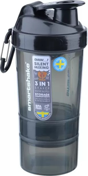 Шейкер спортивний для води та спортивного харчування SmartShake Original2GO 600ml Dark Gray Київ - фото 4