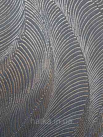 Обои виниловые на флизелиновой основе Rasch Incanto 1.06х10 абстракция волны металлик серые золотые 3д Киев