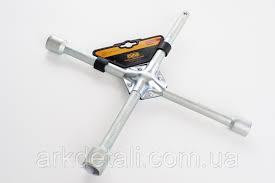 Ключ колісний посилений хрестовий 17*19*21мм*1/2