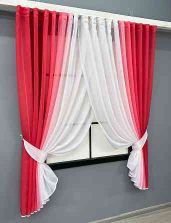 Кухонные шторки VR-Textil № 106к батист 