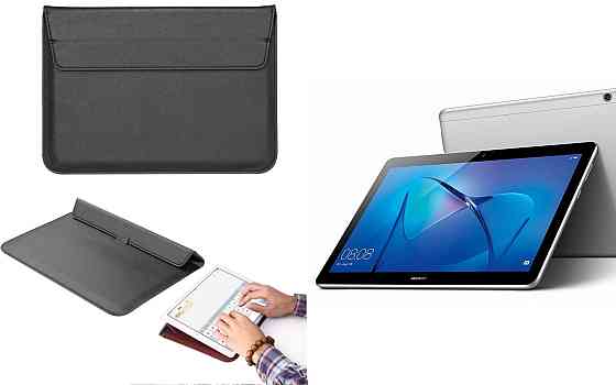 Чохол-конверт VitoCase для Huawei MediaPad M3 10, M3 Lite 10, з функцією підставки для планшета Чорний Київ