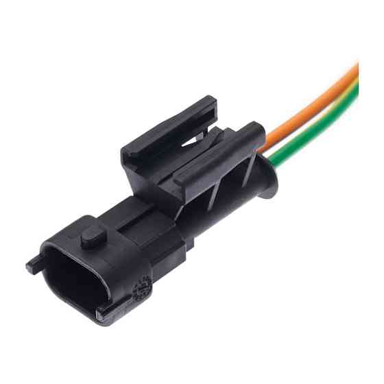 Разьем коннектор с проводом, 2-кон., Дат, Температуры, Топл, Форсунка, Дат, Кривошипа,  1928404226, Много марок Киев