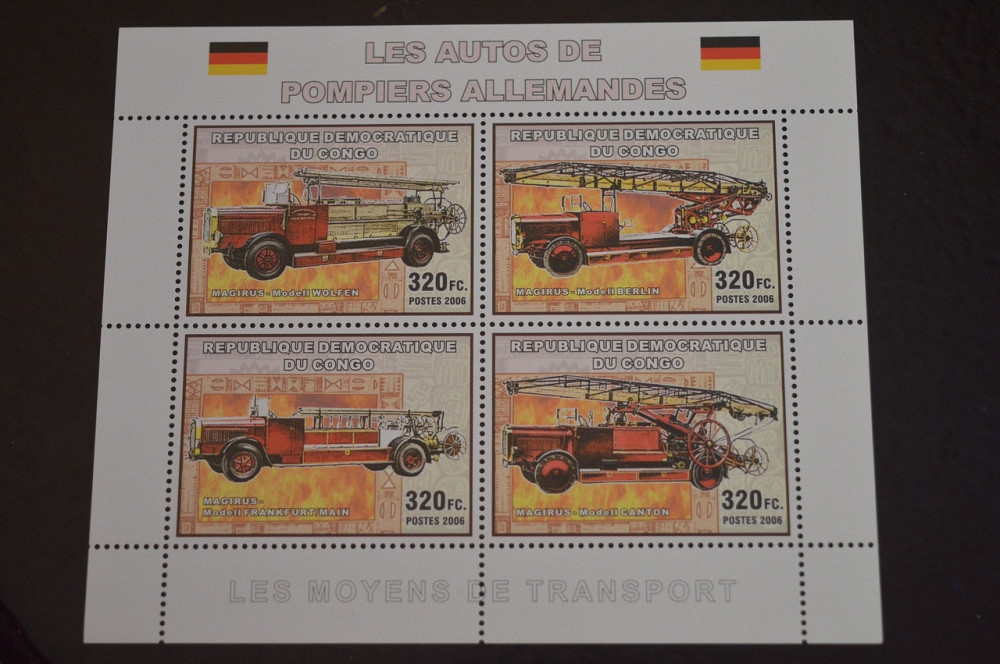 Конго. Транспорт. Блок. 2006 рік (В-7) Полтава - фото 1