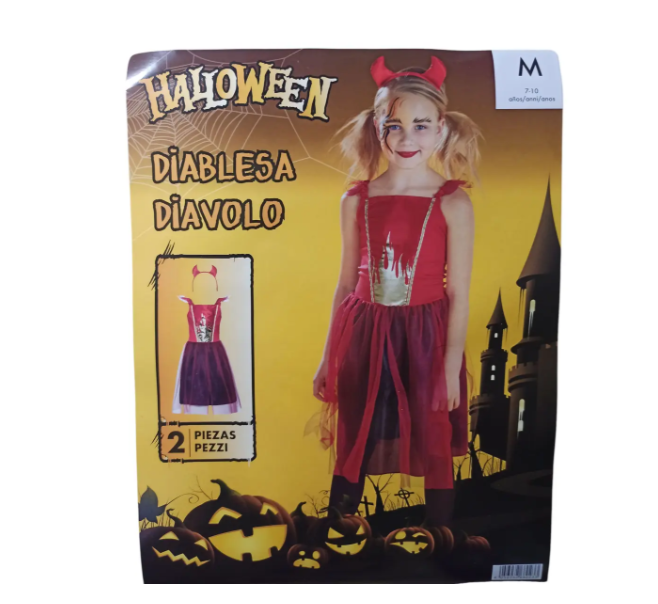 Костюм для Хелловін для дівчинки Дияволиця М червоно-чорний Київ - фото 5