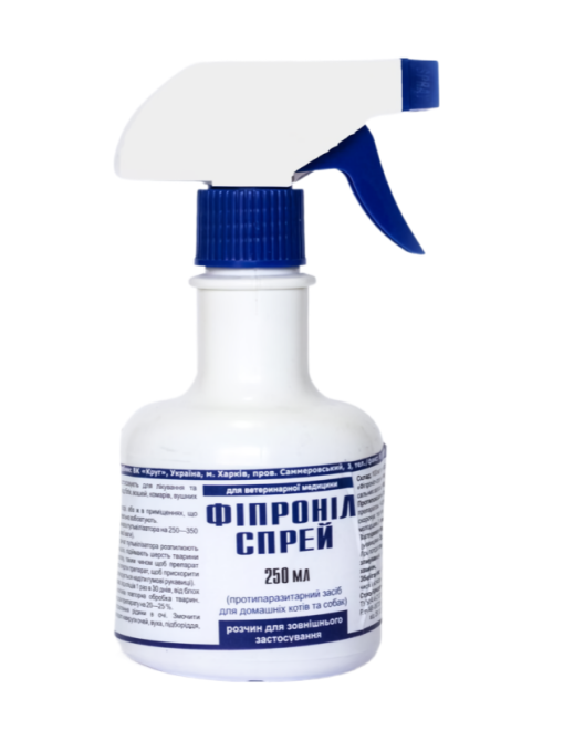 Фипронил спрей 250 мл Круг (от блох и клещей) Винница - изображение 1