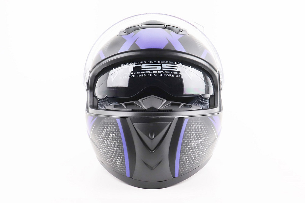 Шолом інтеграл, закритий+окуляри BLD-М61 М (57-58см), ЧОРНО-СИНІЙ Киев - изображение 5