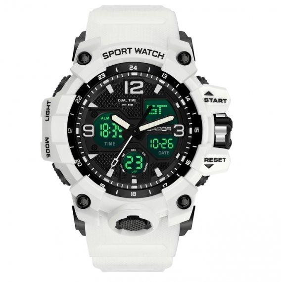 Чоловічий наручний годинник Sanda Snow (Білий) Вінниця - фото 2