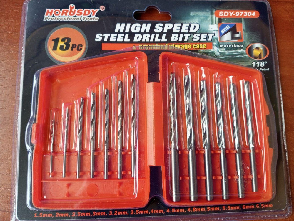 Набор сверл по металлу Набор сверл SDY-97304 Полтава - изображение 1