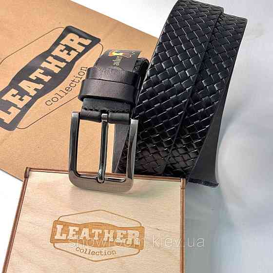 Чоловічий шкіряний ремінь Leather Collection (7810) Київ