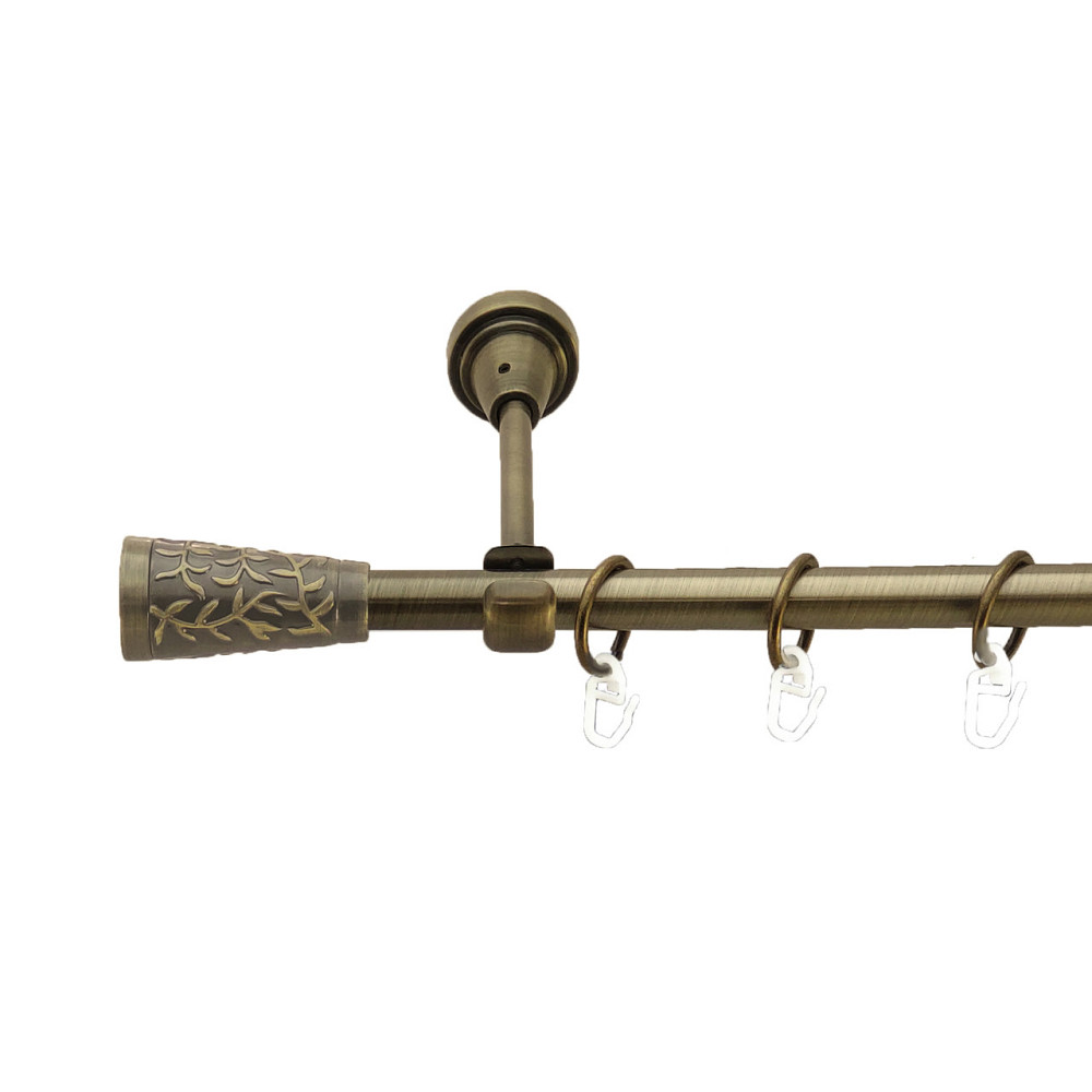 Карниз Orvit Севілія металевий однорядний відкритий Антик 16 мм 160 см (3327932) Львов - изображение 1