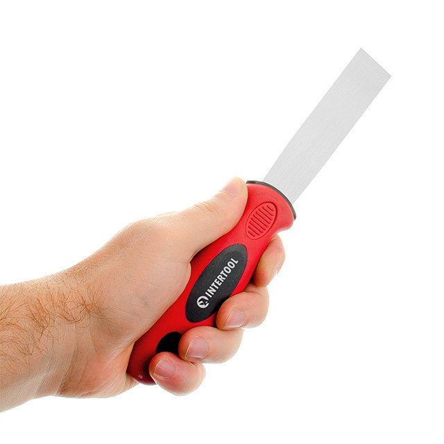 Шпатель із нержавіючої сталі, 25 мм, двокомпонентна ручка INTERTOOL KT-2602 Киев - изображение 4