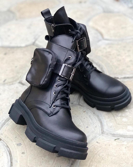 Черевики жіночі M.KRAFT K-60 чорні (зима, шкіра натуральна) (4267) лише 37р. 37 Коломия - фото 1