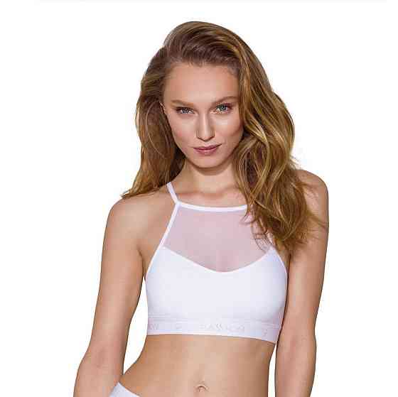Спортивний топ з прозорою вставкою Passion PS006 TOP S, white Sex Aura Київ