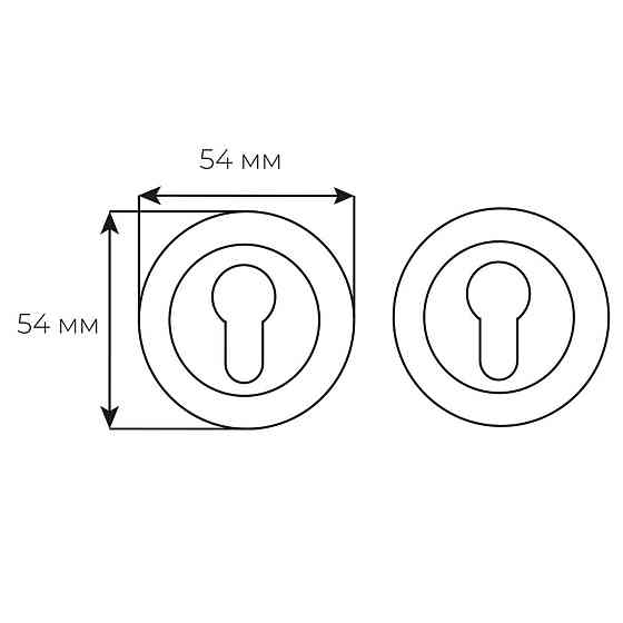 Накладка COMIT CMRY-59 R кл мат хром Київ