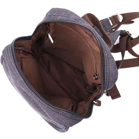 Рюкзак для чоловіків із щільного текстилю Vintage 22182 Чорний Київ