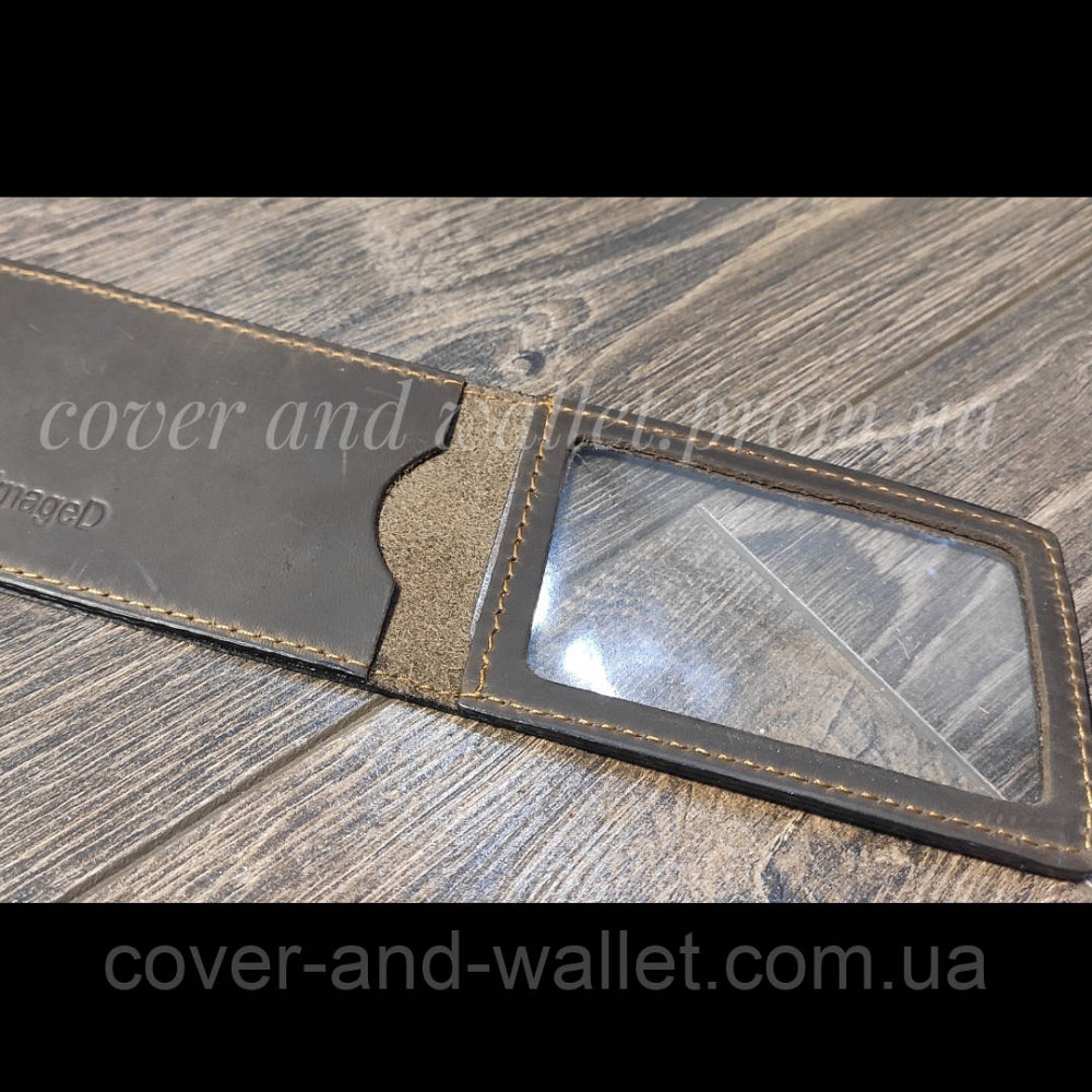 Обкладинка "Державна податкова служба України" із вінтажної шкіри коричневого кольору Київ - фото 8