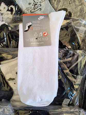 Набор высоких белых мужских хлопковых носков 12 штук Nike socks 39-41 Киев