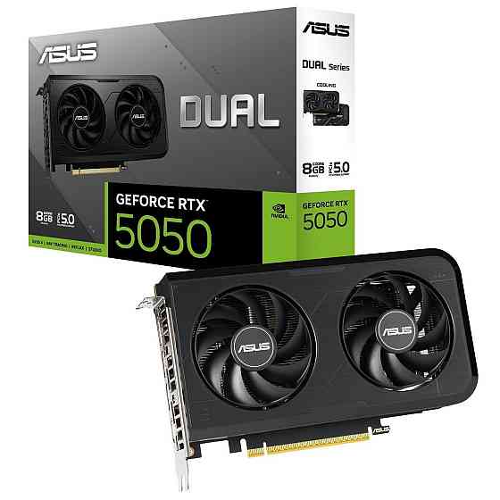 Відеокарта GF RTX 5050 8 GB GDDR6 Dual OC Asus (DUAL-RTX5050-O8G) ( Black ) Харьков