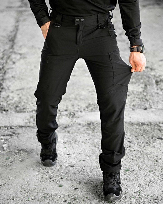 Эластичные тактические  брюки Patriot  black (люкс) ВТ5975 Одесса - изображение 16