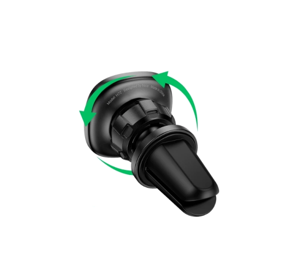 Автотримач для телефона HOCO H72 Crown magnetic car holder (air outlet) Black Metal Gray Киев