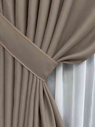 Комплект готовых штор VR-Textil Bagema Rvs № 2073ш Капучино 200х290 см 2 шт (32-449) Киев
