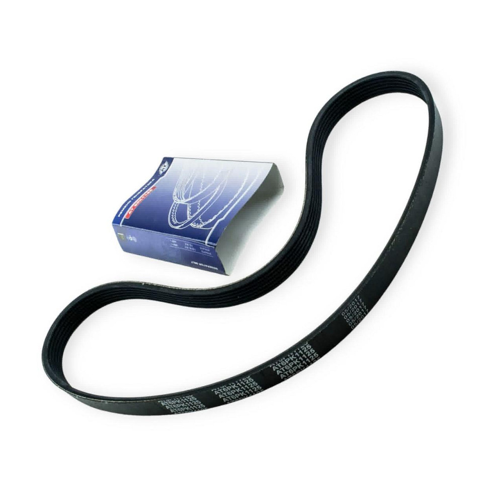 Ремень ручейковый 2110, 2170 (16-кл) 6PK1125 гур+конд (AT) генератора Мукачево - изображение 1