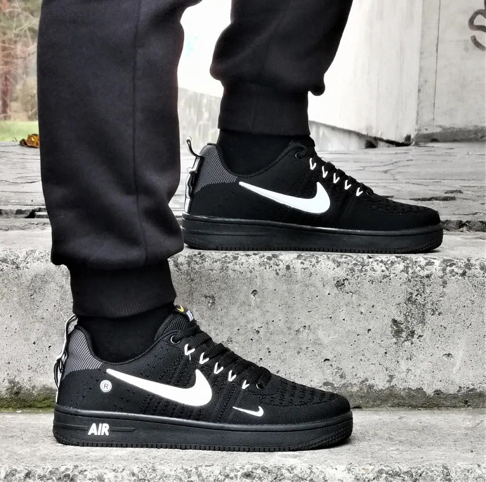 Кросівки Nike Чорні Чоловічі Форси Найк (розміри: 40,41,42,43) Дніпро - фото 6