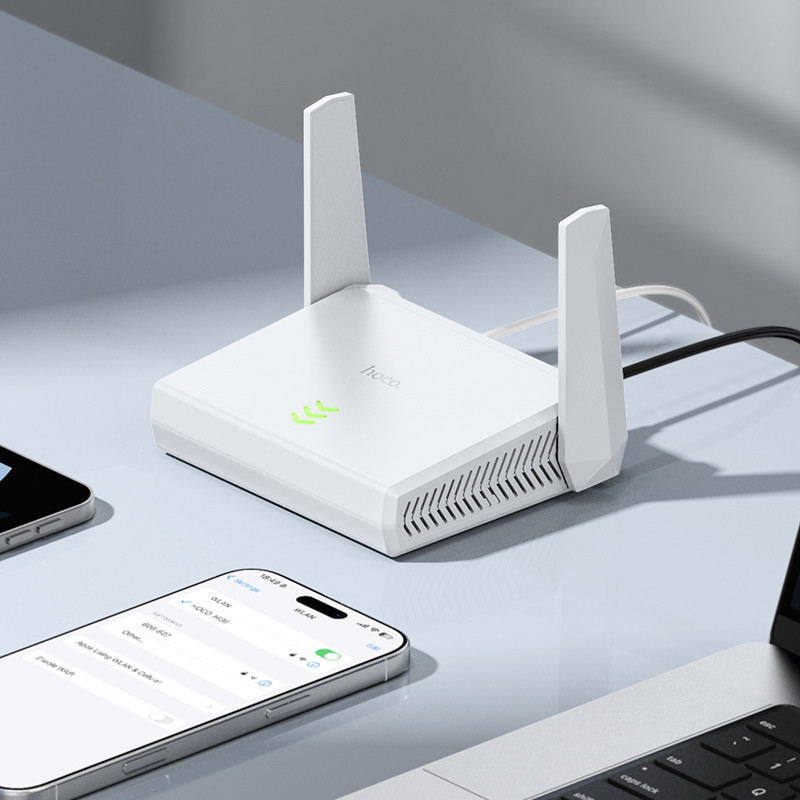 Маршрутизатор HOCO HI36 WiFi4 wireless router White Одеса - фото 8