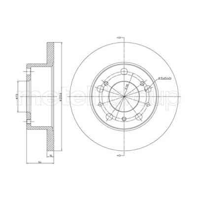 Тормозной диск METELLI 23-0134 Винница