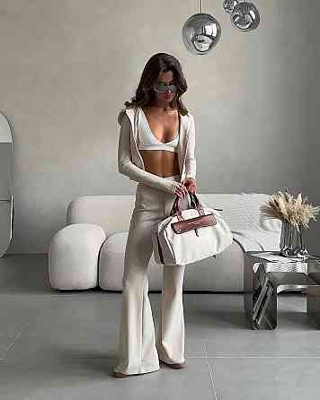 Жіночий стильний костюм з еластичного трикотажу двонитка Одеса