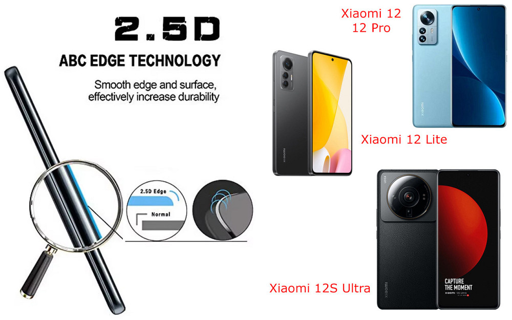 Захисне скло ArmorGlass для Xiaomi 12, 12 Lite, 12 Pro, 12S Ultra – стійке до подряпин та ударів Київ - фото 2