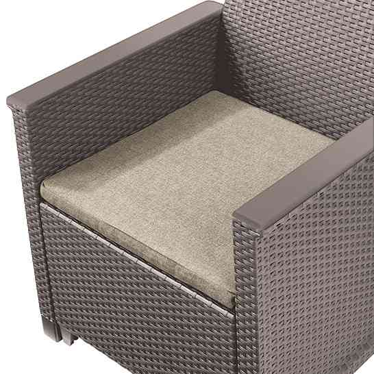 Комплект садой мебели Keter Emma 3 seater set, стол-сундук, бежевый Киев