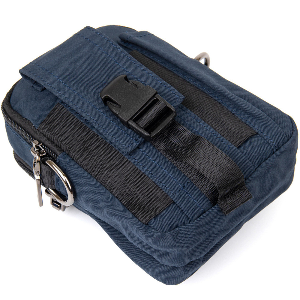 Сумка на пояс нейлон Vintage 20649 Синя Київ - фото 7